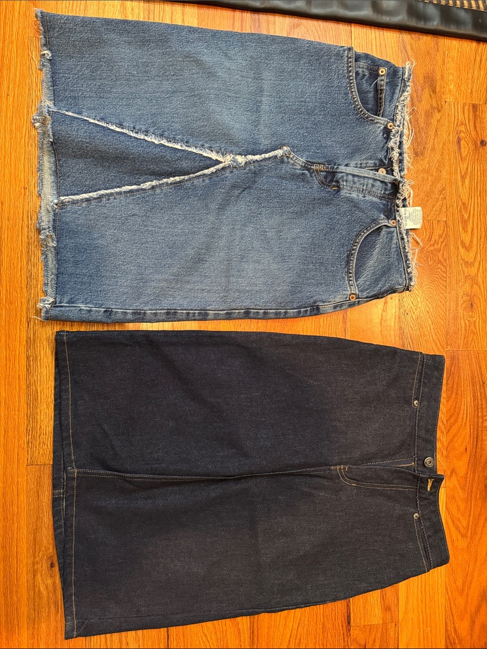 2 vintage GAP Denim Jeans Skirts
